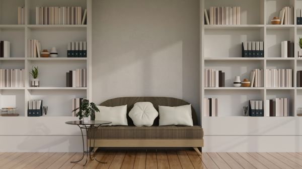 Custom Bookshelves Installation